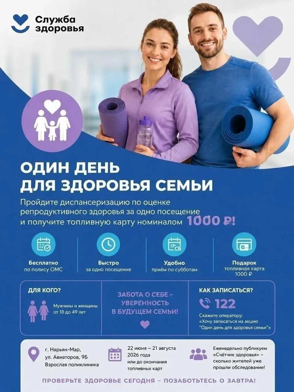 В&nbsp;НАО&nbsp;предлагают топливные карты за&nbsp;посещение уролога и&nbsp;гинеколога